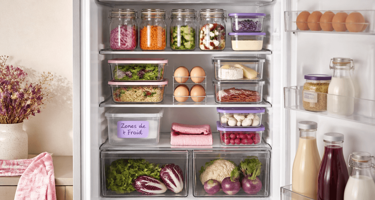 comment ranger son frigo organisé par zones de froid