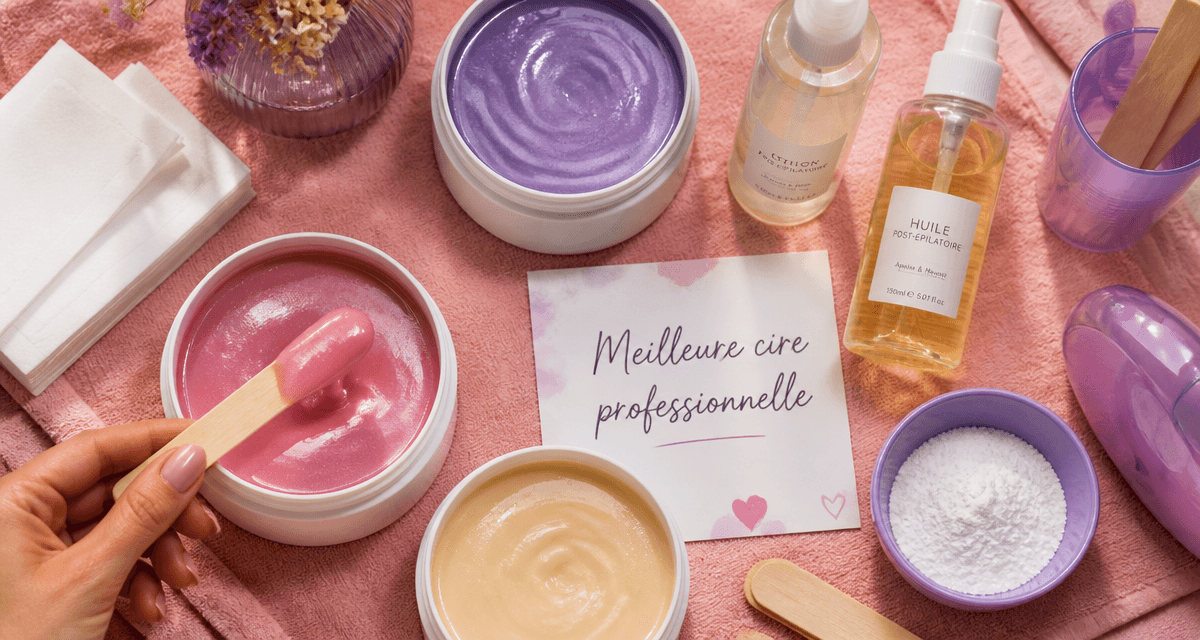 meilleure cire épilation professionnelle pots ouverts et accessoires
