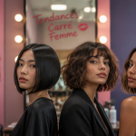 tendance coupe carré femme quatre styles