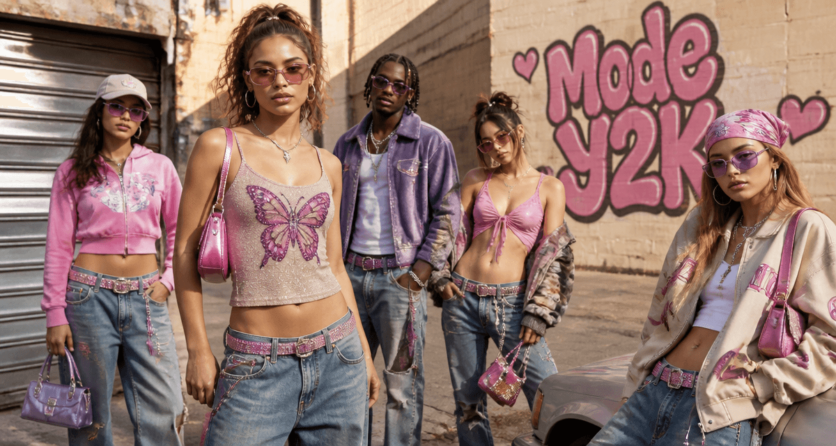 groupe en tenue annee 2000 look y2k
