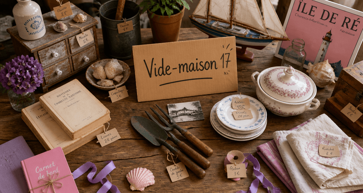 vide maison 17 table objets charente maritime