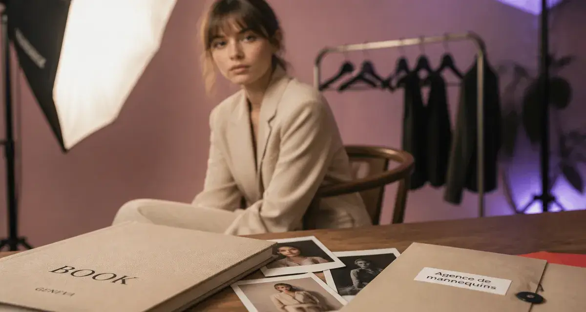 agence de mannequin en suisse : book et polas en studio photo à Genève