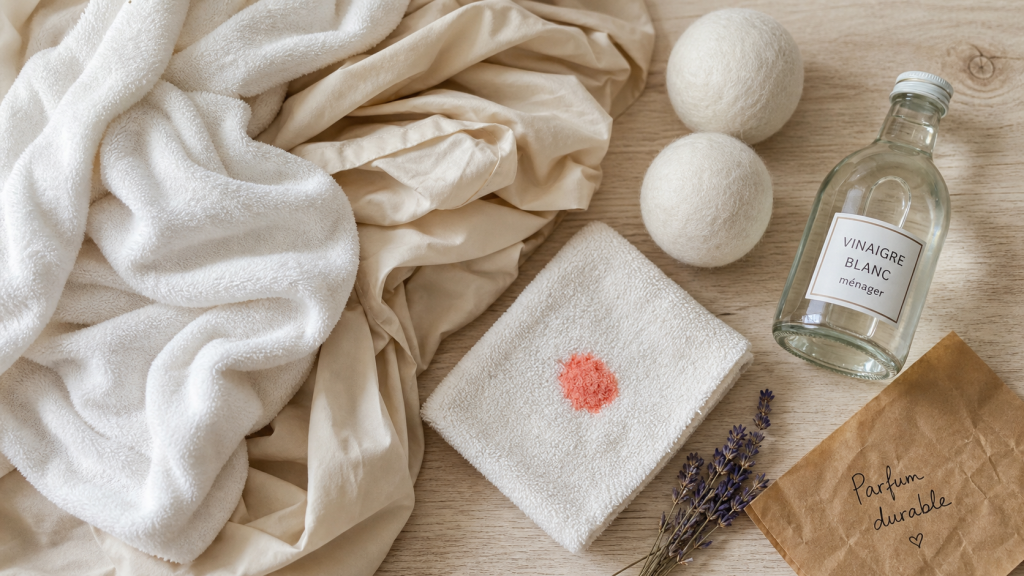 Astuce bonne odeur sèche-linge : linge frais sans moisi, vinaigre et huiles essentielles