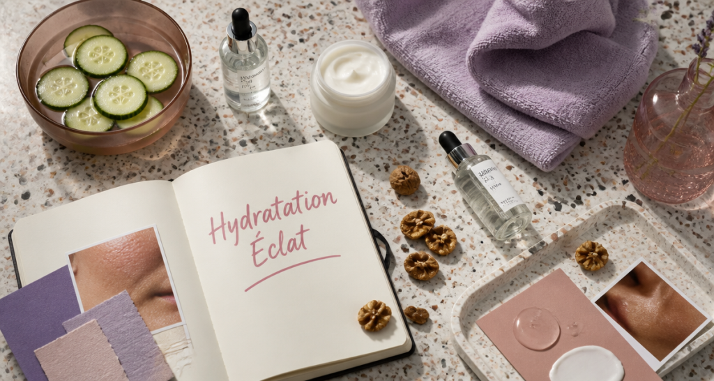 comment hydrater sa peau avec sérum, crème et eau