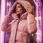 marque de doudoune de luxe femme rose