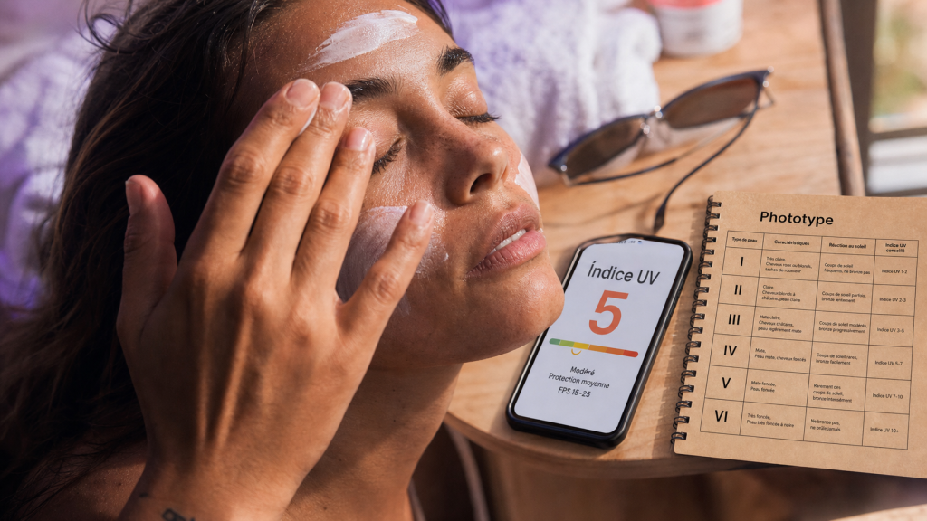 Combien de temps pour bronzer : crème solaire, indice UV 5