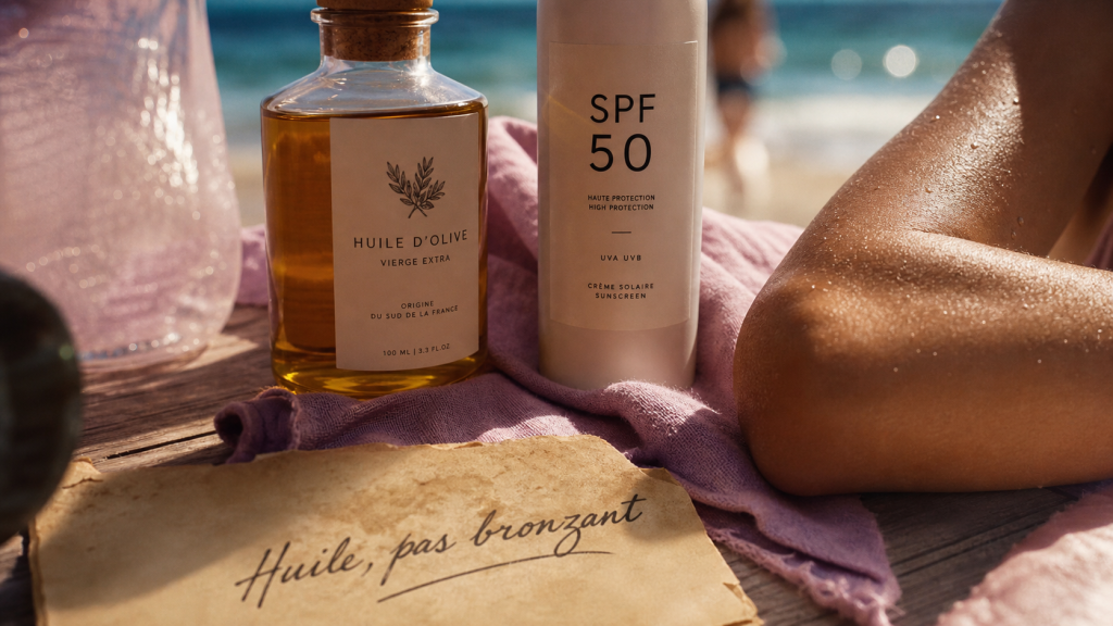 Comment bronzer rapidement huile d'olive : huile et SPF 50, risques cutanés
