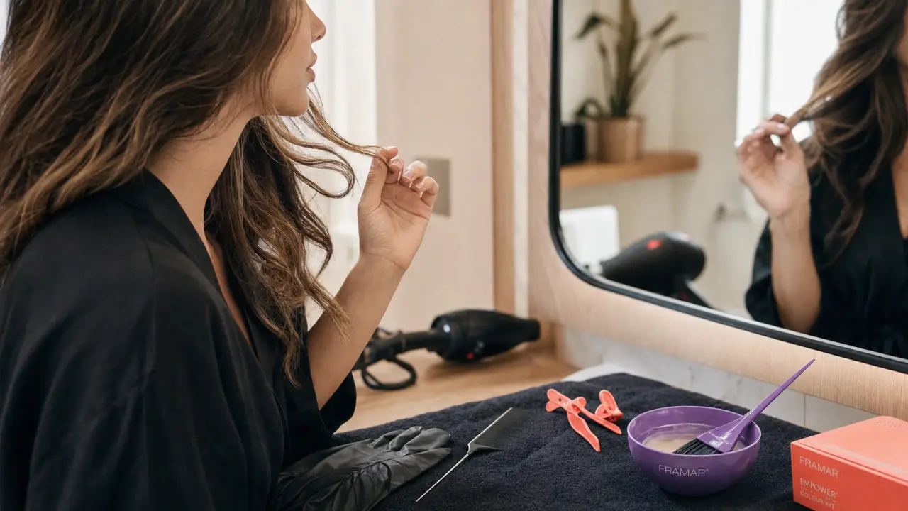Contouring maison : mèches lumière fondues sans démarcation