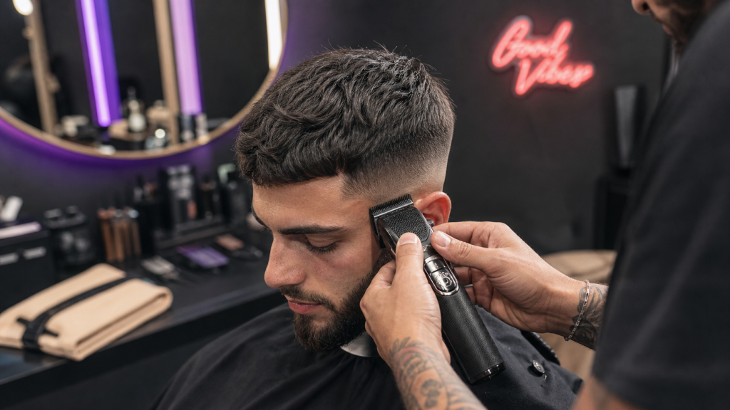 Crew cut revisité : texture 2 à 5 cm, court militaire texturisé