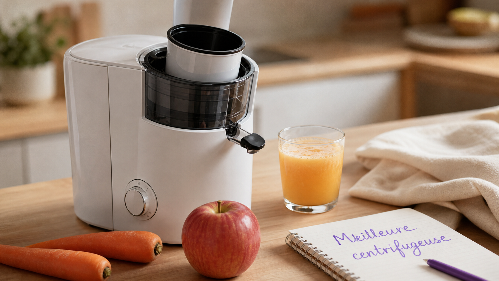 Meilleure centrifugeuse en cuisine, jus frais