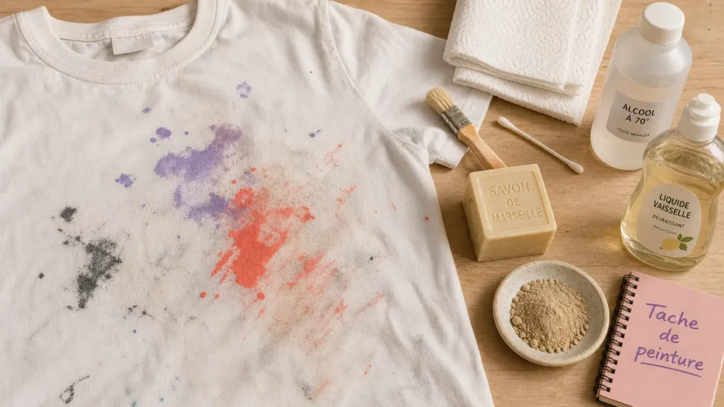 Tache de peinture sur un vêtement : 5 méthodes infaillibles pour sauver vos textiles
