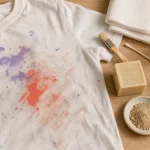 Comment enlever de la peinture sur des vêtements : tache de peinture sur t-shirt