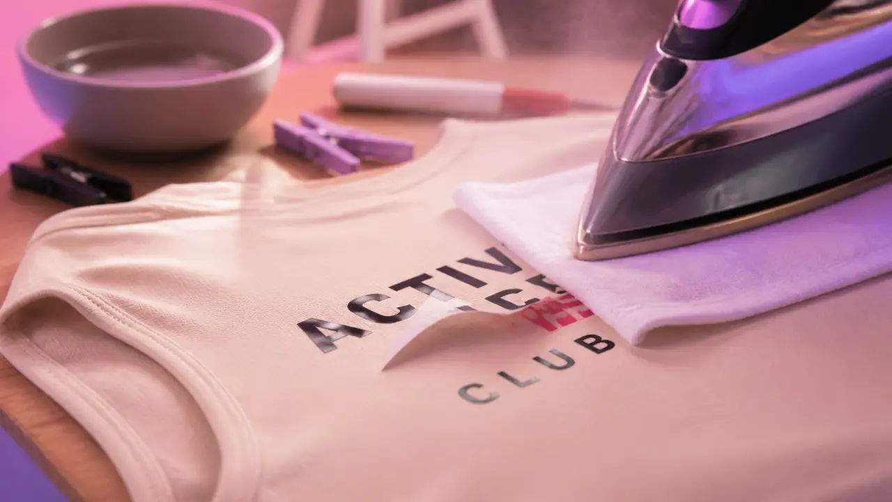 Comment enlever un flocage sur un maillot sans abîmer le textile : flocage décollé et vapeur