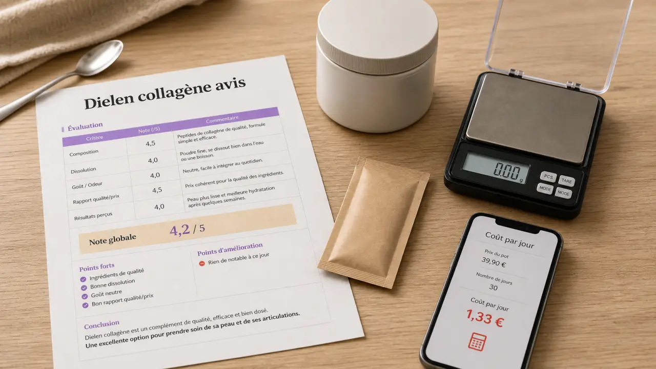 Dielen collagène avis : composition et dosage à vérifier avant d’acheter