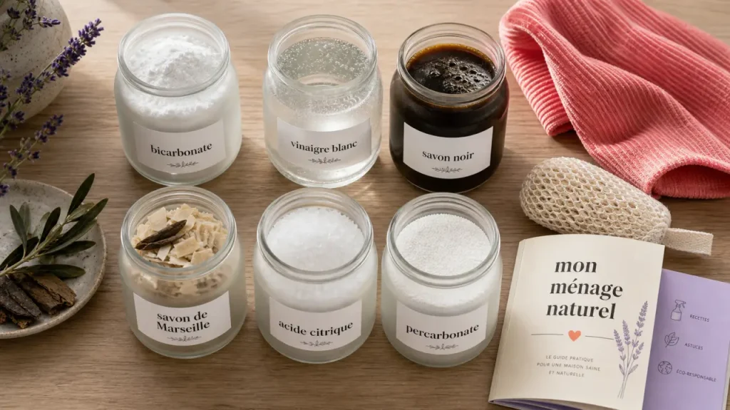 Bicarbonate, vinaigre et savon noir : 6 produits pour nettoyer sans multiplier les flacons