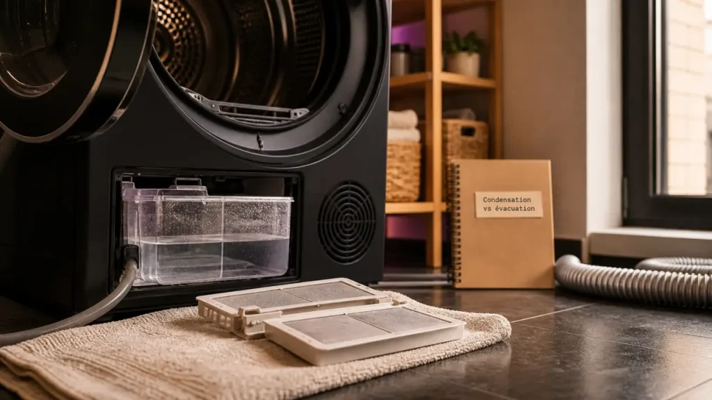 Sèche-linge à condensation ou évacuation : 4 critères pour choisir la technologie adaptée