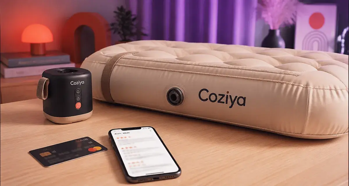 Avis coziya sur matelas gonflable avec pompe