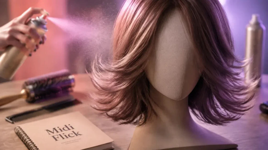 Coupe midi flick : la coupe mi-longue qui donne du volume et adoucit le visage