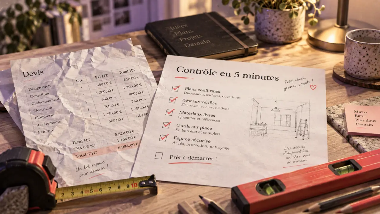 travauxduweb.com infos travaux et bricolage : contrôle en 5 minutes, checklist et devis sur table